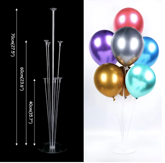 Support à ballon - Lot de 1 - 7 ballons - 70 cms