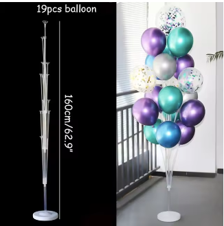 Support à ballon - Lot de 1 - 19 ballons - 160 cms