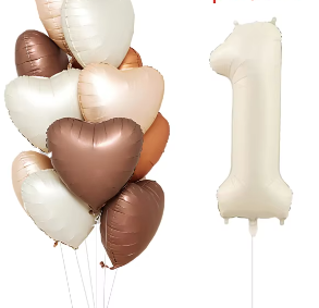 Coeur Ballon Anniversaire - 1 an & Ballons coeur