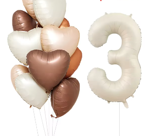 Coeur Ballon Anniversaire - 3 ans & Ballons coeur